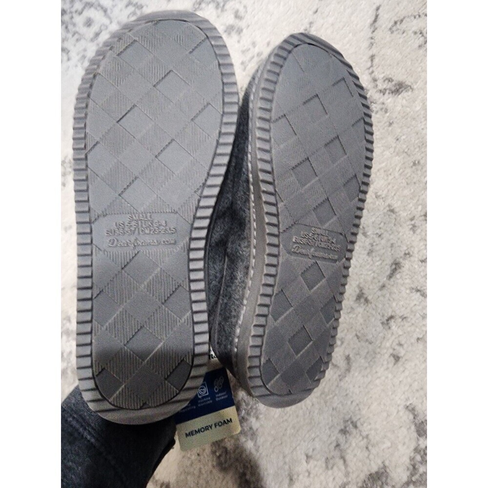 Women’s Dearfoams Indoor Outdoor Memory Foam Clog Slippers Small 5/6 GREY NEW - Picture 6 of 8